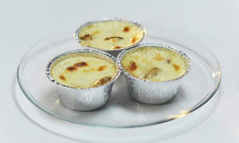 Рецепт грибы под сырным кастардом