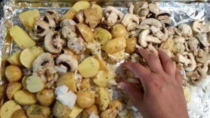 грибы с картошкой