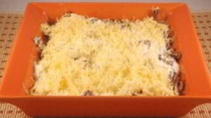 грибы в сметане, запеченные в духовке