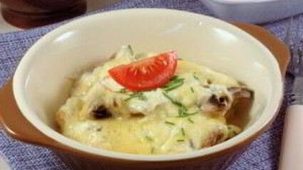 грибы в сметане, запеченные в духовке