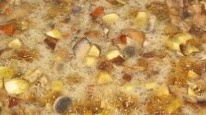 подосиновики, жареные с картошкой