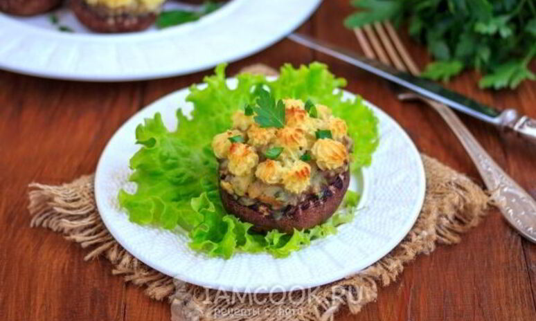 Рецепт постные фаршированные шампиньоны