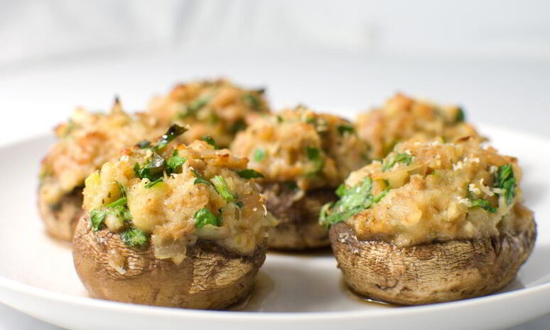 Рецепт шампиньоны, фаршированные курицей