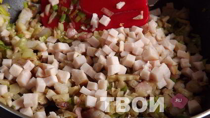 шампиньоны фаршированные ветчиной