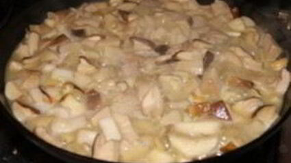 тушеные белые грибы