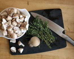 Тушеные грибы в мультиварке