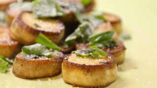 Вешенки жареные с чесноком