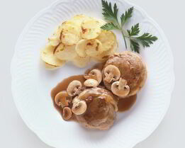 Жареные вешенки с картошкой