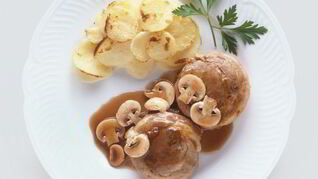 Жареные вешенки с картошкой