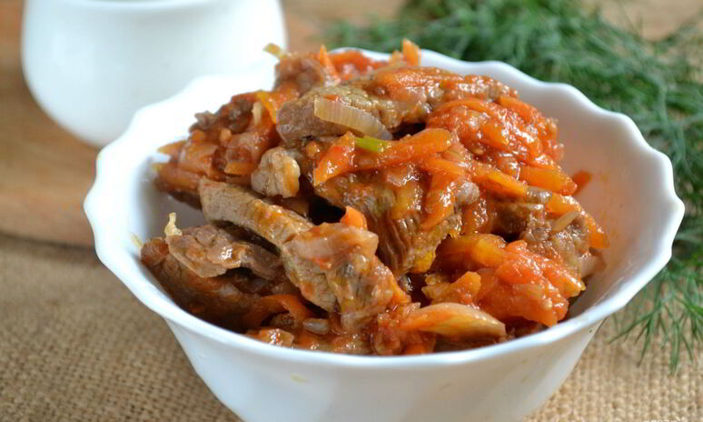 Рецепт гуляш из говядины с подливкой