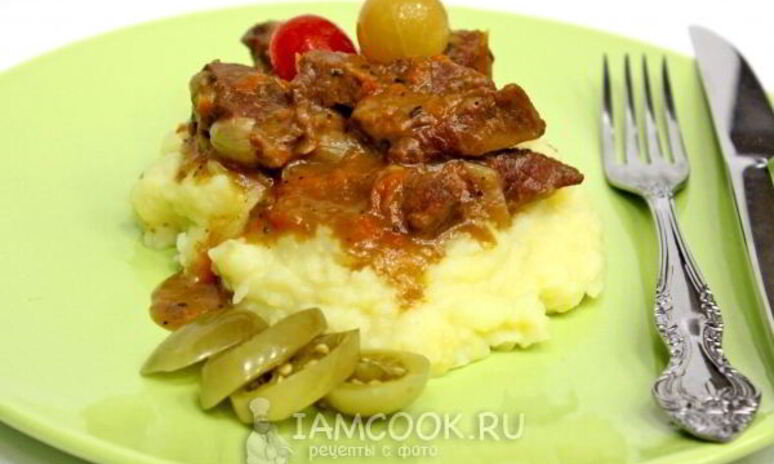 Рецепт гуляш из говядины в мультиварке