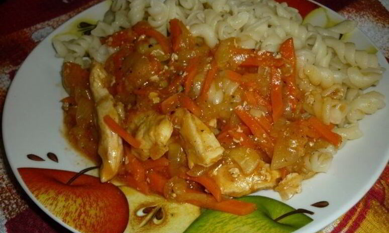 Рецепт гуляш из куриной грудки