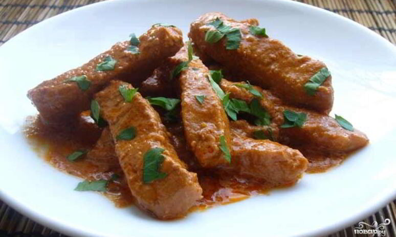 Рецепт гуляш кусочками