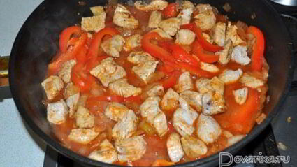 гуляш с мясом индейки