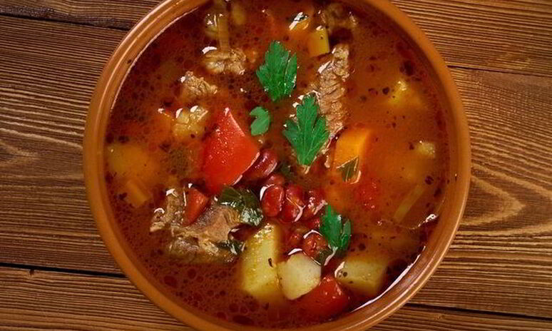 Рецепт суп-гуляш со свининой