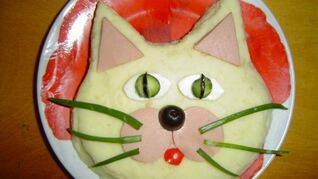 Картофельное пюре Кот