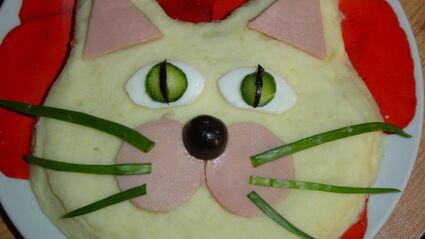 картофельное пюре кот