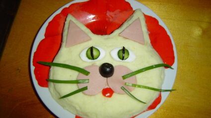 картофельное пюре кот