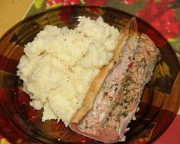 Картофельное пюре с пастернаком и сметаной