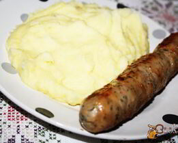 Картофельное пюре с плавленым сыром и топленым сливочным маслом Невесомость