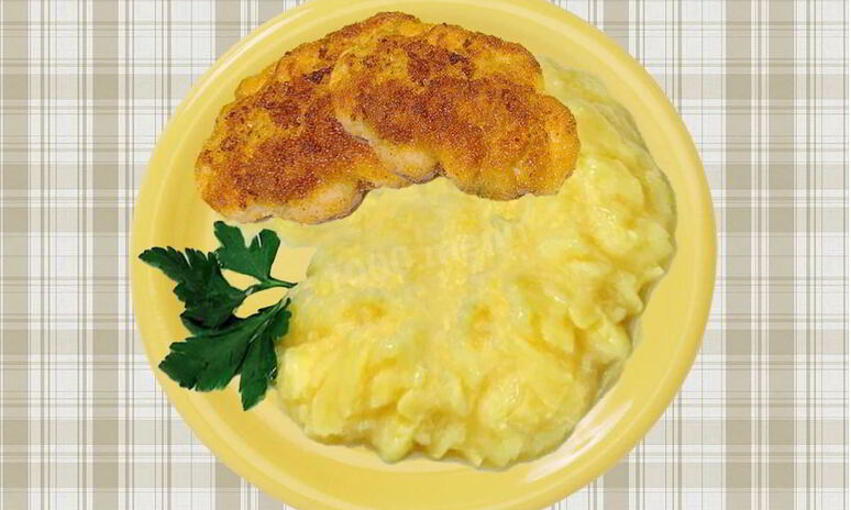 Рецепт картофельное пюре с твердым сыром и чесноком