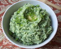 Картофельное пюре со шпинатом