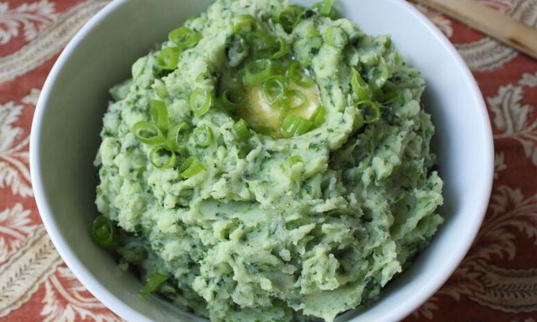 Рецепт картофельное пюре со шпинатом