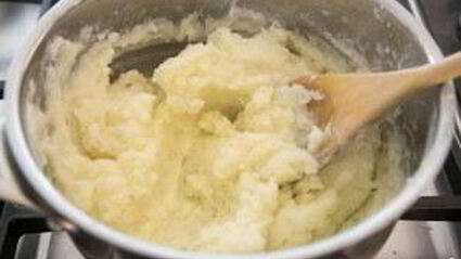 картофельное пюре со шпинатом