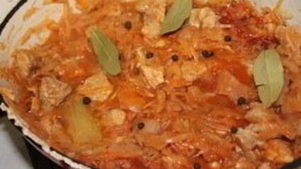 картофельное пюре со свининой