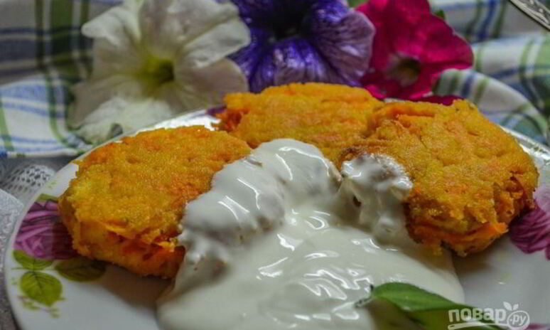 Рецепт диетические морковные котлеты
