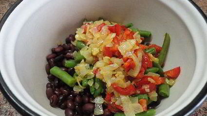 фасолевые котлеты с болгарским перцем