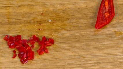 котлетки из фасоли со сладким перцем и чили