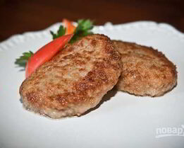 Котлеты из фарша говядины и свинины