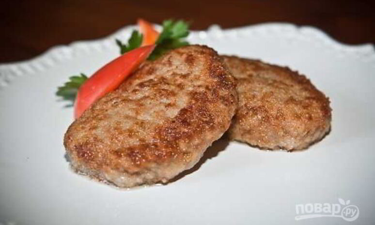 Рецепт котлеты из фарша говядины и свинины