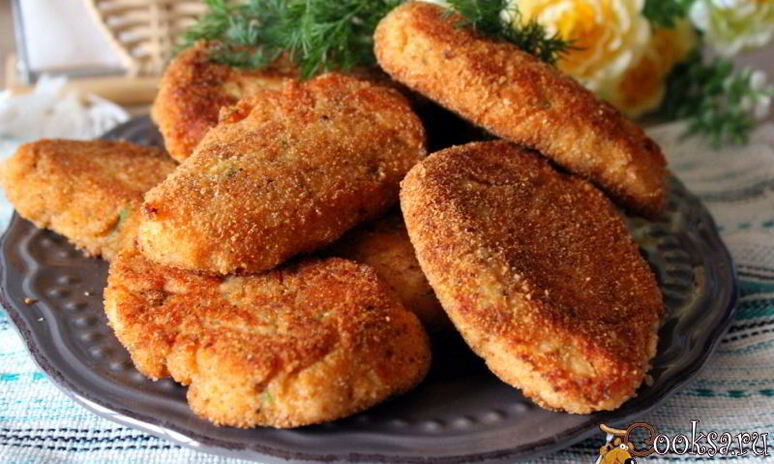 Рецепт котлеты из семги с манкой