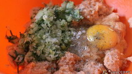 котлеты из семги с манкой