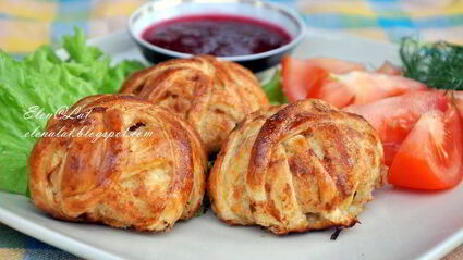куриные котлетки клубочки