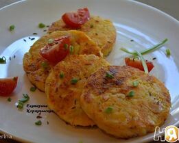 Куриные котлеты с овощами