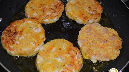 куриные котлеты с овощами