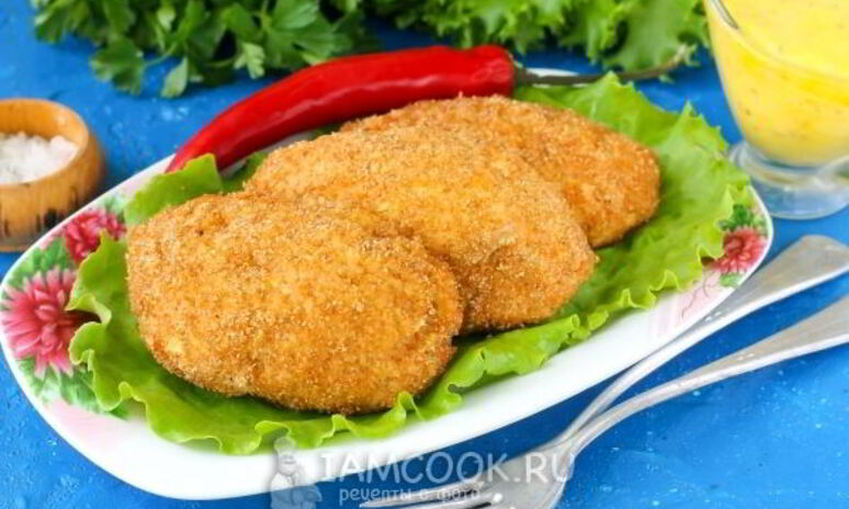 Рецепт куриные котлеты с сыром в духовке