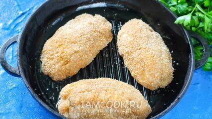 куриные котлеты с сыром в духовке