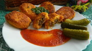 Морковные котлеты с куриной печенью