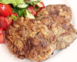 Мясные котлеты с кабачками