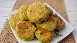 Постные гороховые котлеты