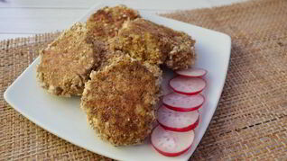 Постные овсяные котлеты