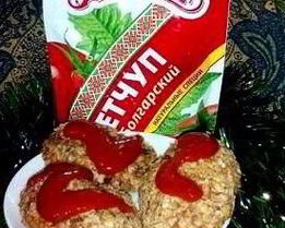 Запеченные в духовке куриные котлеты с овсяными хлопьями