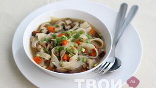 Лапша грибная