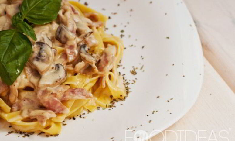 Рецепт лапша с белыми грибами