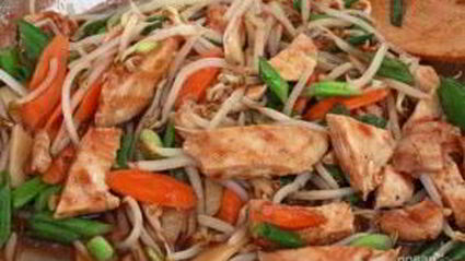 лапша с соусом терияки