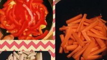 лапша со свининой в соусе терияки